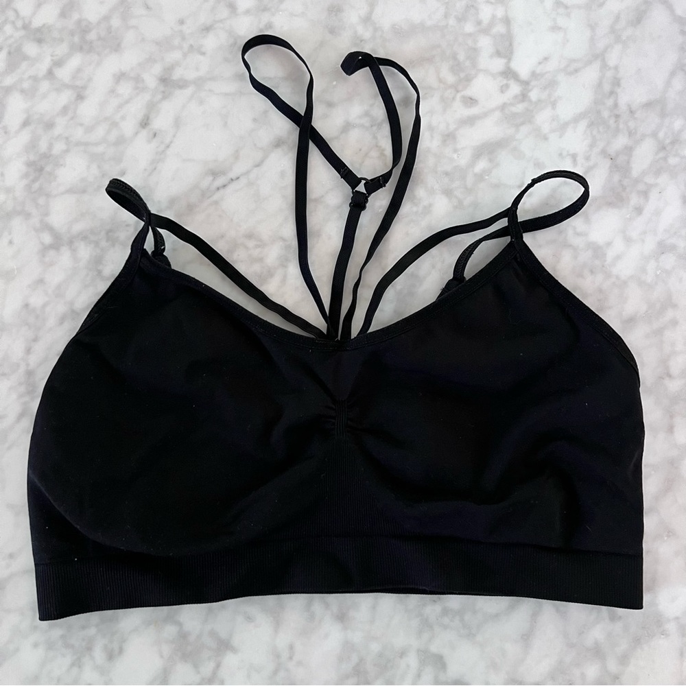 Sweaty Betty | Strappy Sports Bra | Black | Size Large